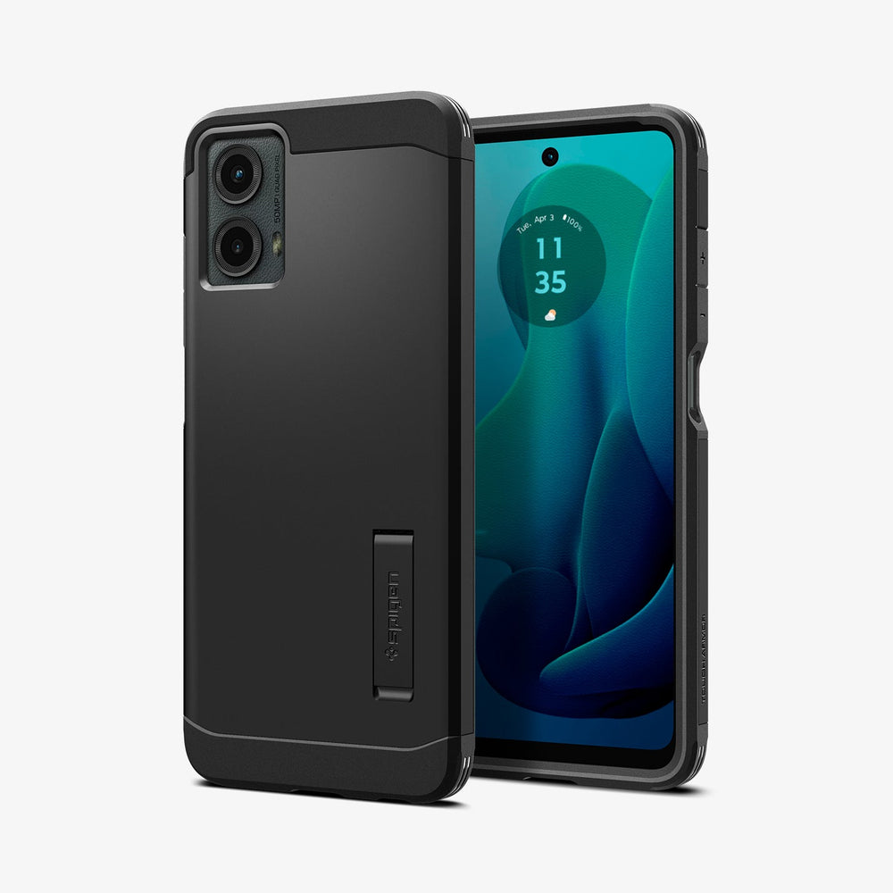 Motorola moto g8 plus本体とspigenの黒ケース Moto G Series Case Tough Armor - Spigen.com Official Site – Spigen