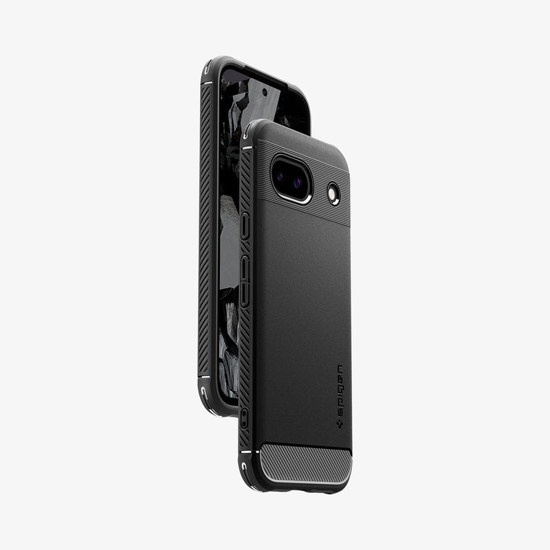 Spigen Rugged Armor pouzdro Google Pixel Buds 2a matně černé Spigen Rugged Armor pouzdro Google Pixel Buds 2a matně černé