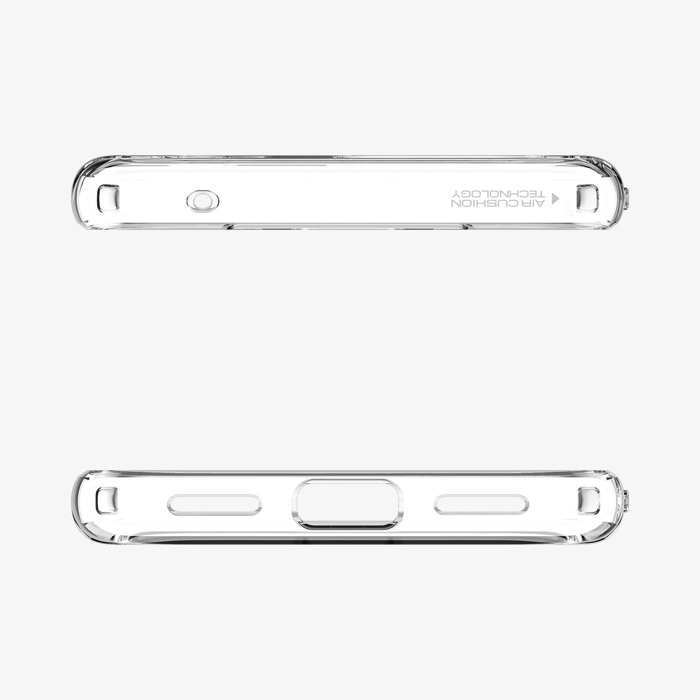 ACS07263 - Pixel 8a Case Ultra Hybrid Metal Ring (MagFit) in White showing the top and bottom