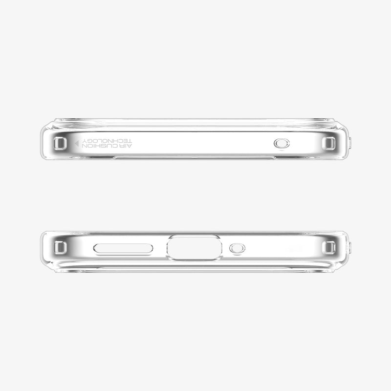 ACS07720 - Pixel 9 Pro XL Case Ultra Hybrid Metal Ring (MagFit) in White showing the top and bottom