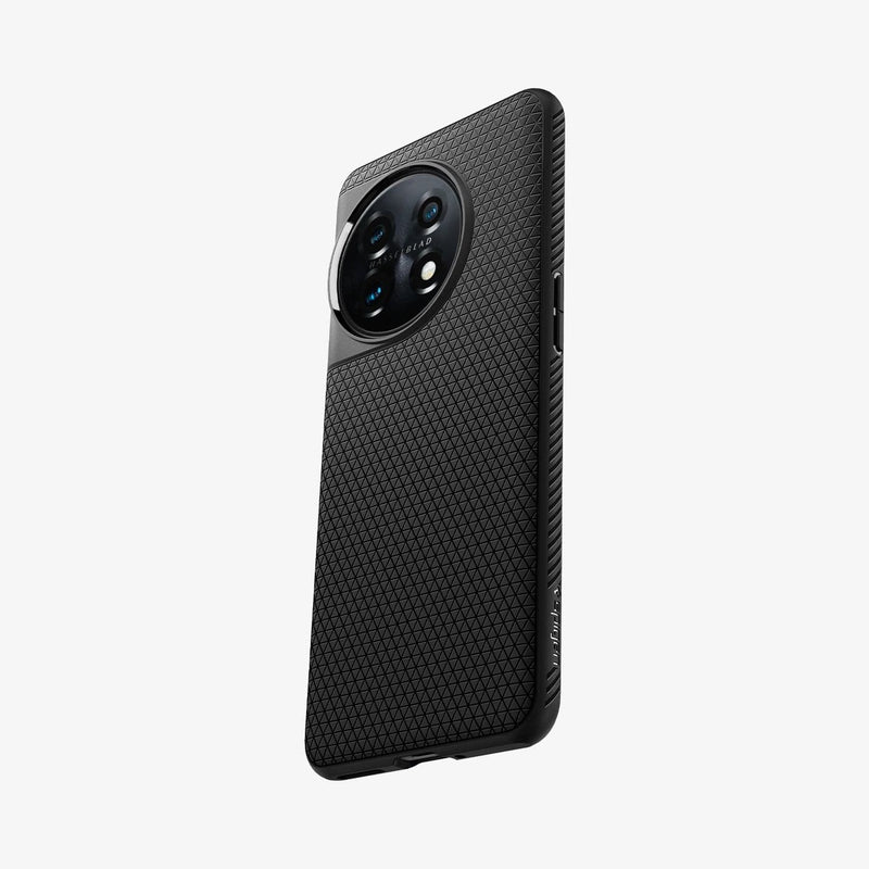 ACS05799 - OnePlus 11 Series Liquid Air Case in Matte Black showing the back and partial side