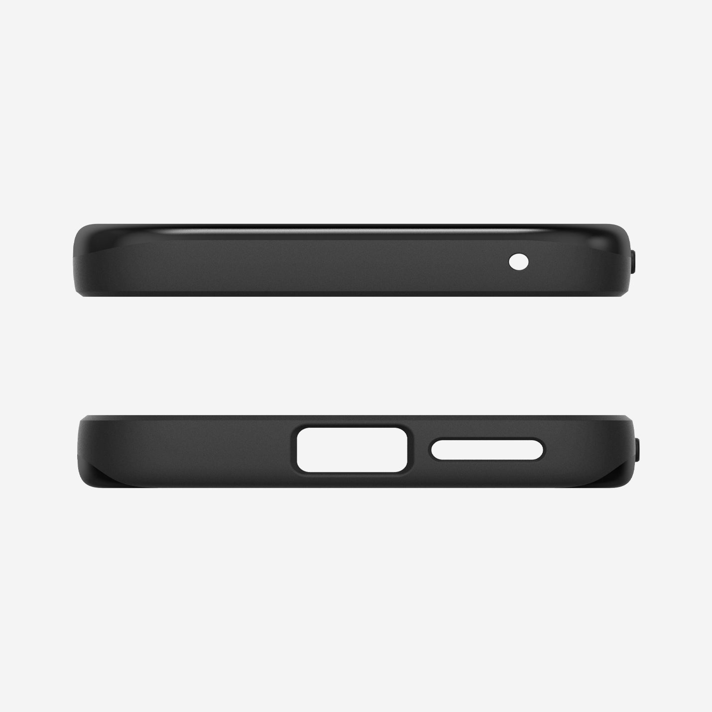 ACS09037 - Pixel 9a Case Thin Fit (MagFit) in Black showing the top and bottom