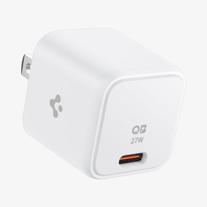 ACH03825 - ArcStation™ Pro 27W Wall Charger in white showing the front, side and top