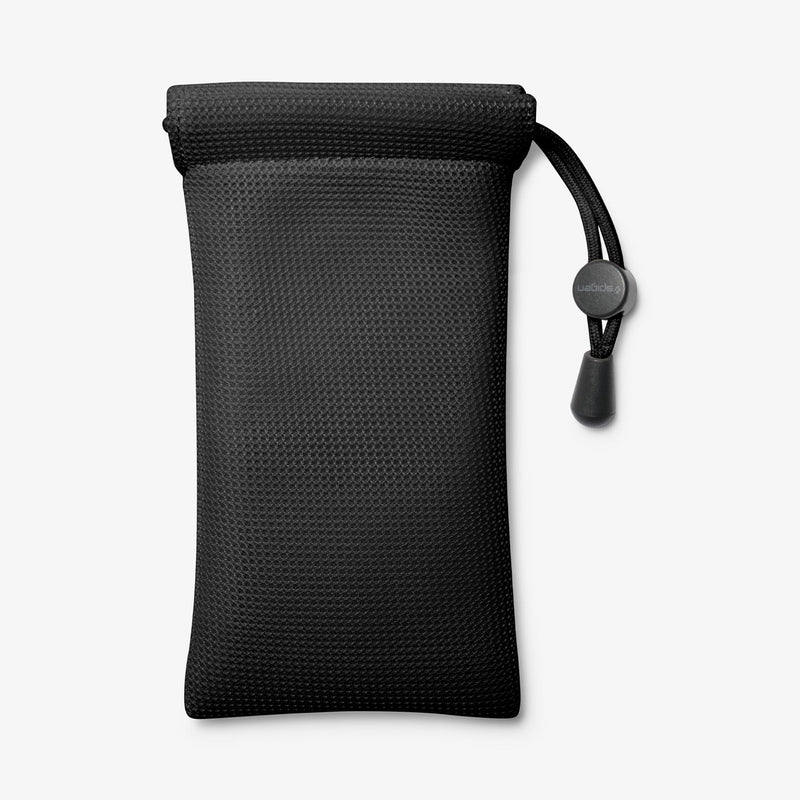 AMP07116 - Universal Phone Stand S311-1 in Black showing the front of the pouch