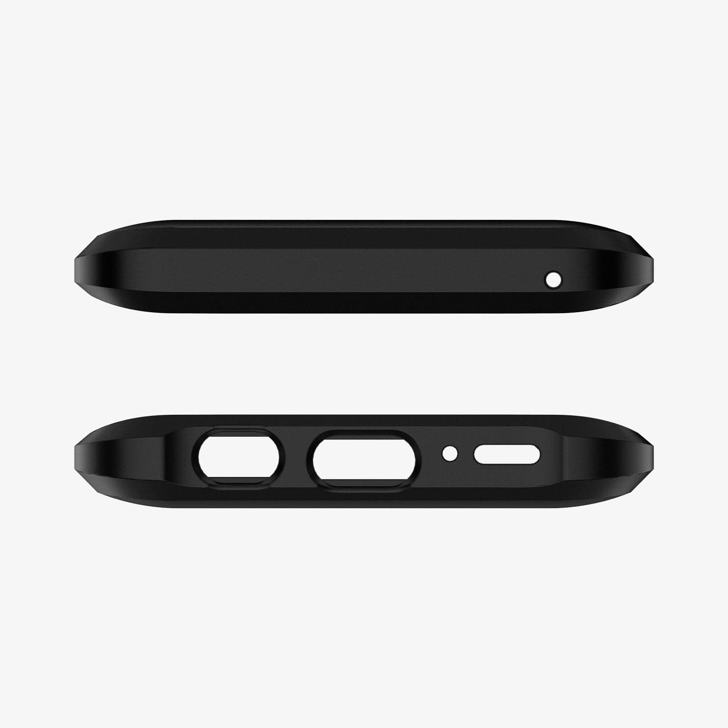 593CS22934 - Galaxy S9 Plus Tough Armor Case in rose gold showing the top and bottom