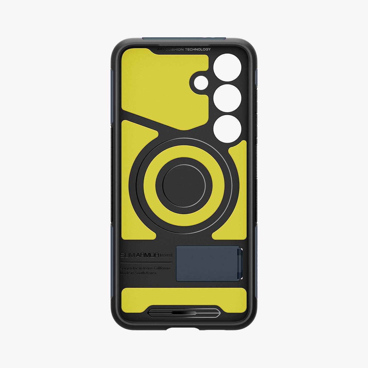 ACS07202 - Galaxy S24 Case Slim Armor (MagFit) in Metal Slate showing the inner case with impact foam and built-in kickstand