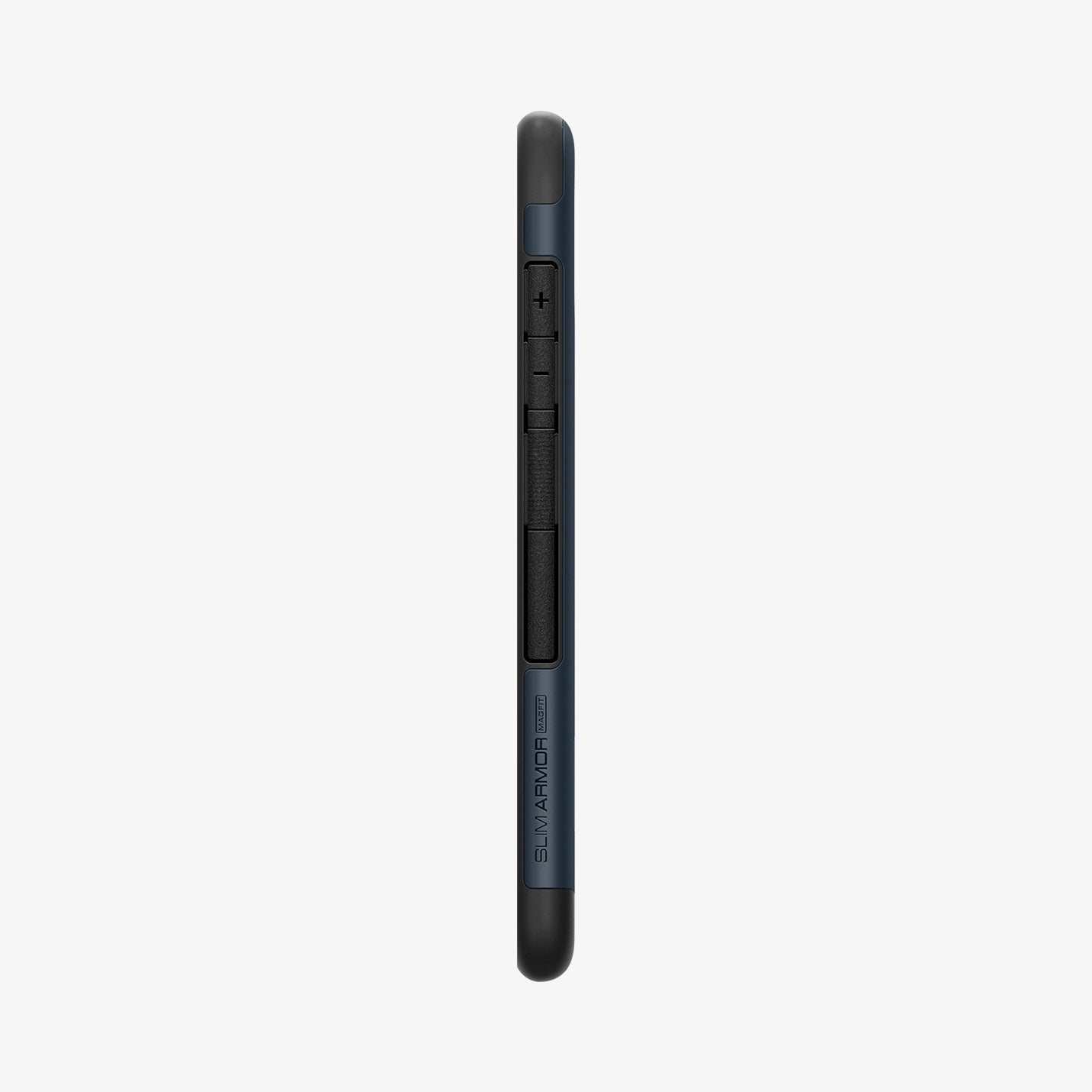 ACS07202 - Galaxy S24 Case Slim Armor (MagFit) in Metal Slate showing the side with side buttons