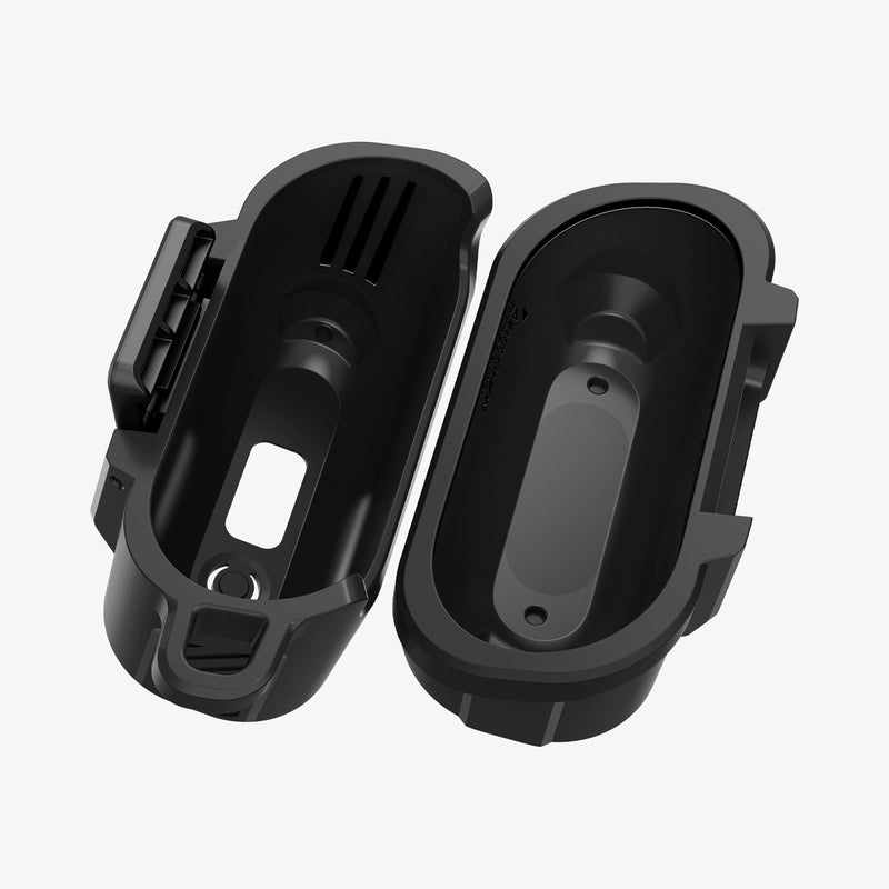 ACS08332 - Galaxy Buds 3 Pro Lock Fit in Matte Black showing the inner of top and bottom