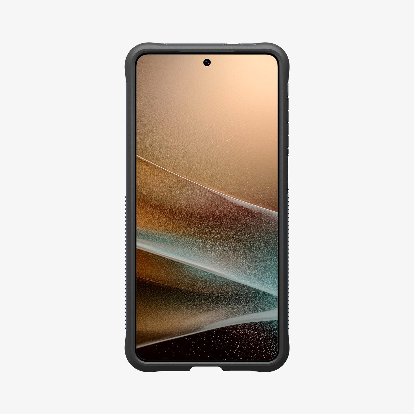 ACS09593 - Galaxy S25 Edge Case Slim Armor in Metal Slate showing the 
front