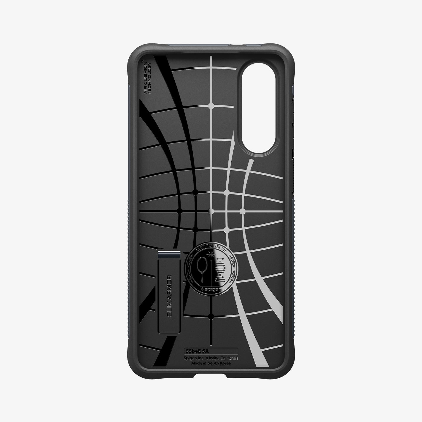 ACS09593 - Galaxy S25 Edge Case Slim Armor in Metal Slate showing the 
inner