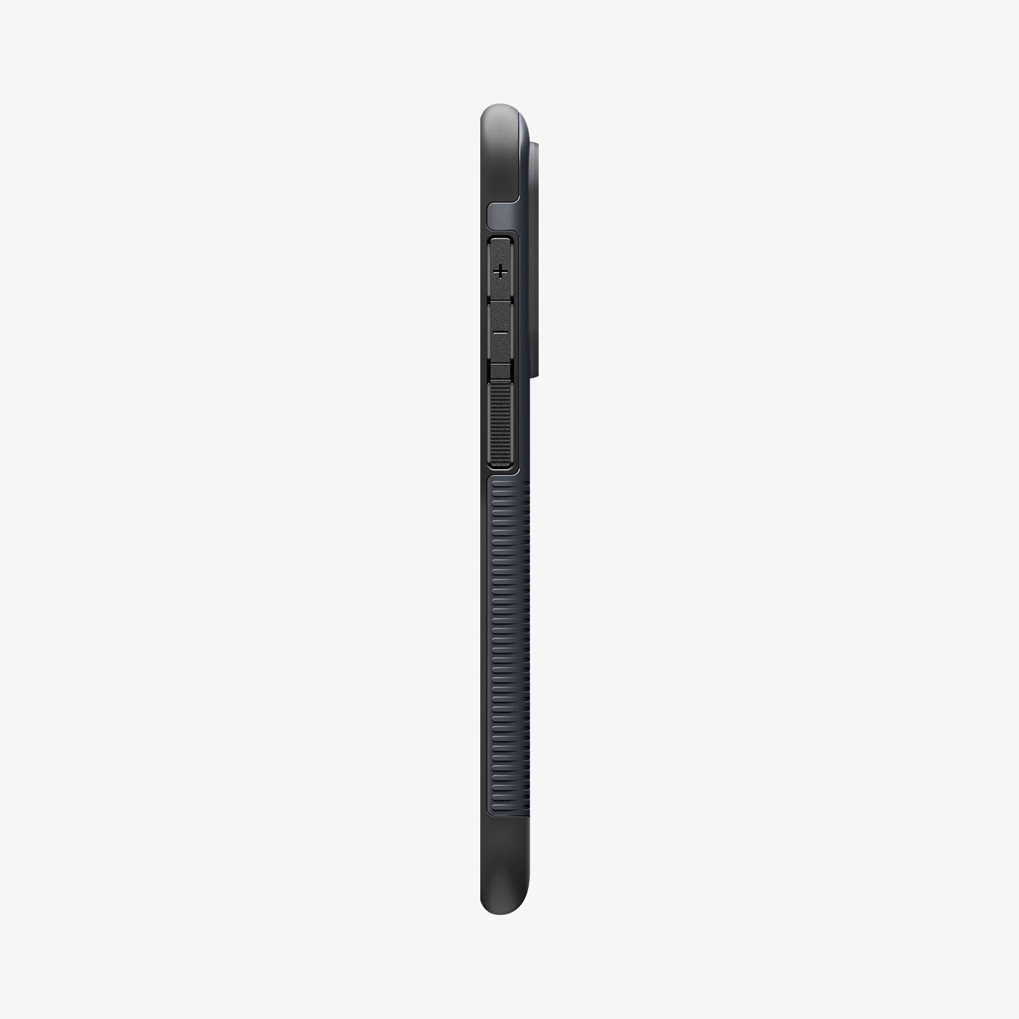 ACS09593 - Galaxy S25 Edge Case Slim Armor in Metal Slate showing the 
side