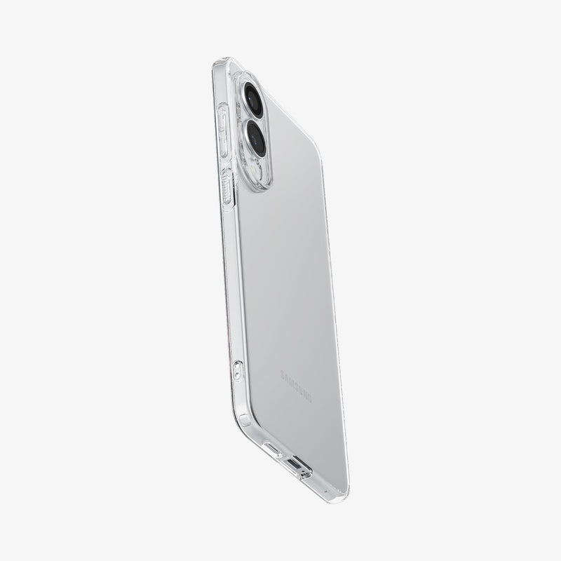 ACS09425 - Galaxy S25 Edge Case Liquid Crystal in Crystal Clear showing the partial back, side and bottom