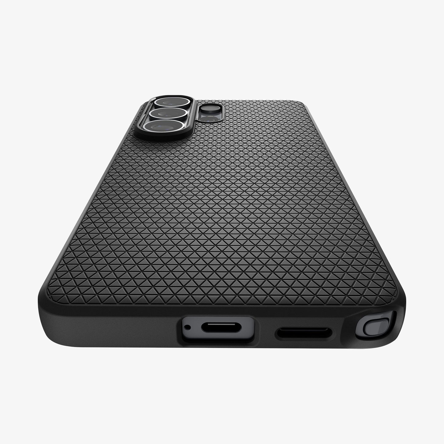 ACS11024 - Galaxy S26 Ultra Liquid Air (Mag Fit) in Matte Black showing the back