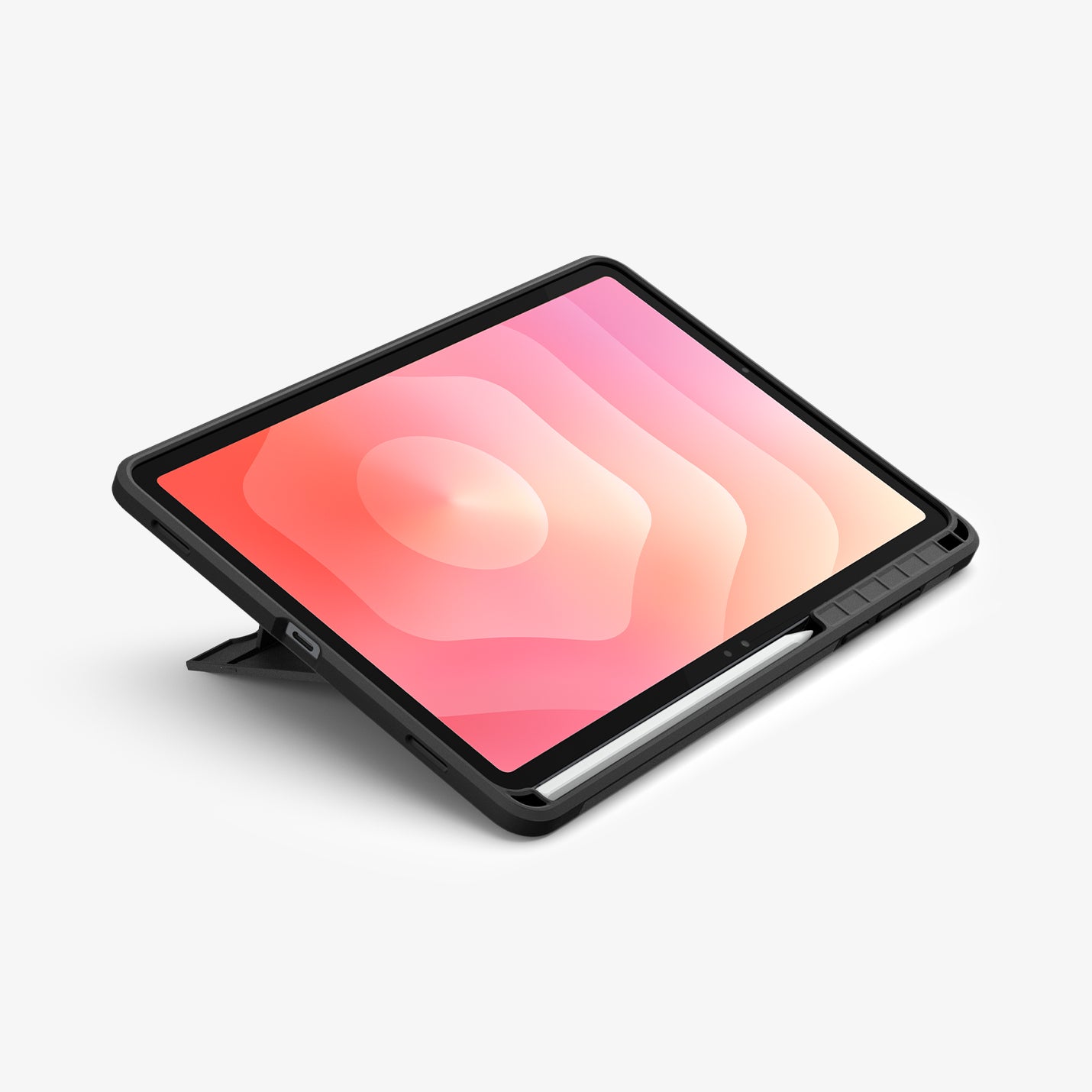 ACS10211 - Galaxy Tab S11 Series Tough Armor Pro showing the front with device propped up by built in kickstand