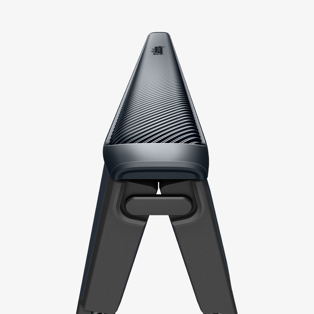 ACS11504 - Galaxy Z Fold 8 Ultra Slim Armor Pro (Mag Fit) Metal Slate showing close-up of Galaxy Z Fold 8 Ultra case textured hinge spine
