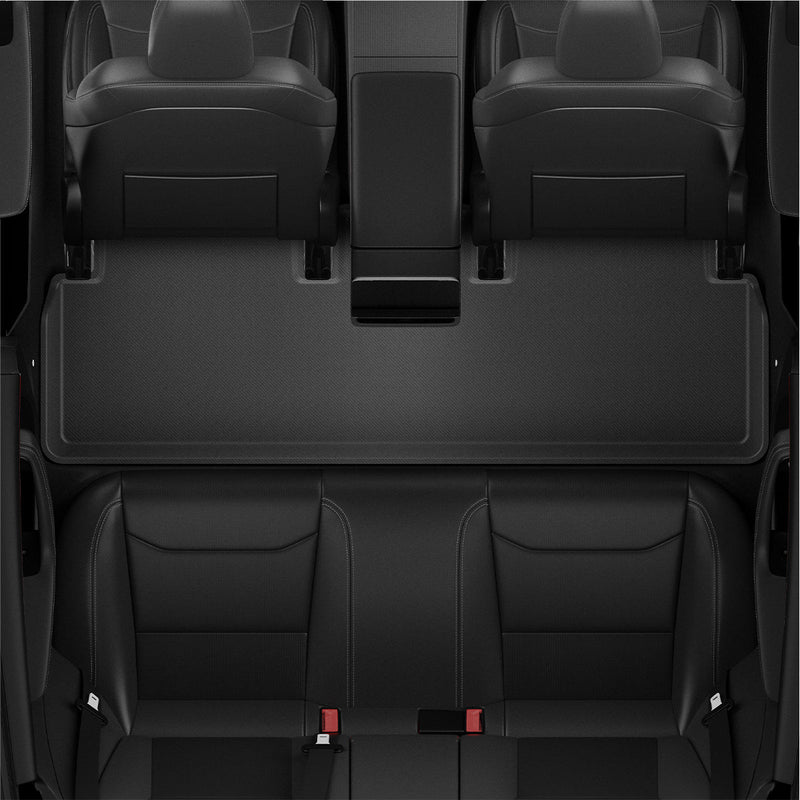 ACP07578 - Tesla Model 3 Highland WeatherBloc Floor Mat TLF-3H in Black showing the top view of the passengers seat