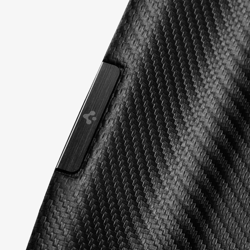 ACP07612 - Tesla Model 3 Highland Trunk Mat Liner TLT-3H in Black showing the edge zoomed in