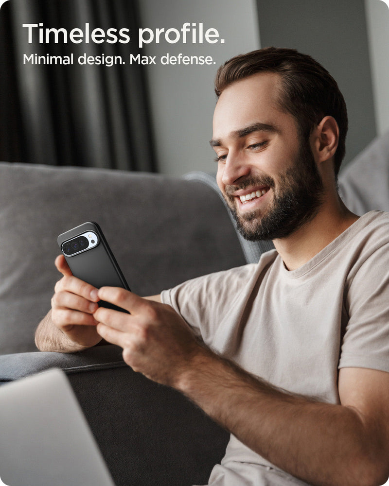 ACS09722 - GajPXL Thin Fit (MagFit) in black showing timeless profile. minimal design. max defense.