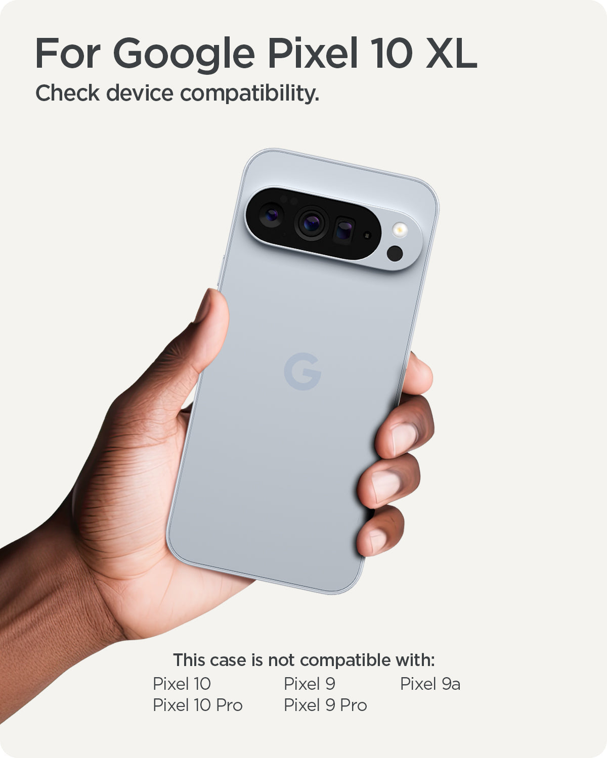 ACS09727 - GajPXL Case Ultra Hybrid Neo One (MagFit) showing the compatibility. Only compatible with Pixel 10 Pro XL