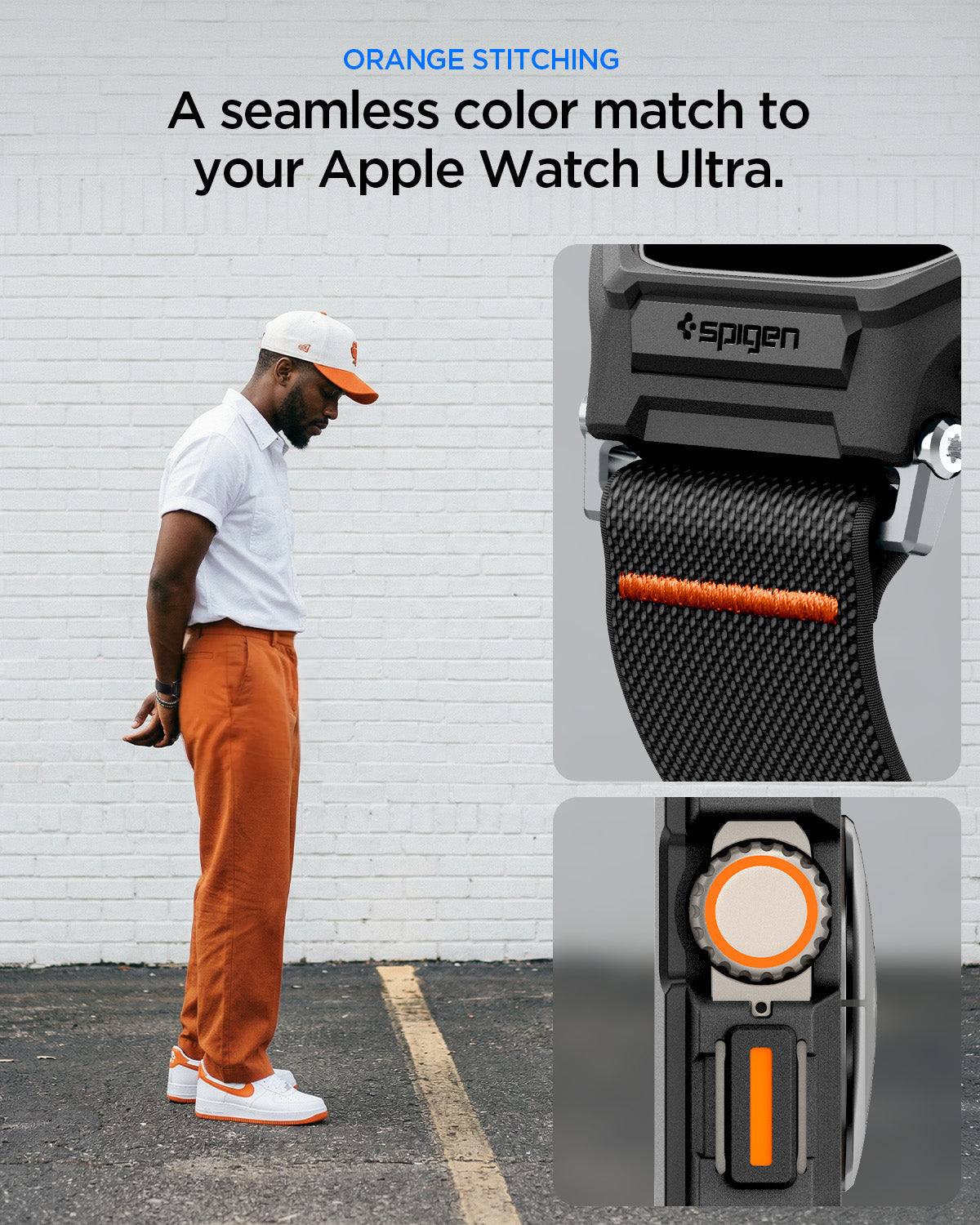 ACS11415 - Apple Watch Ultra (49mm) in Matte Black showing seamless color match