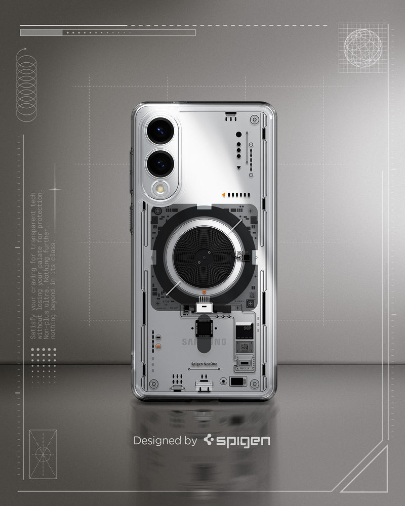 ACS09416 - Galaxy S25 Edge Case Ultra Hybrid Neo One showing the back