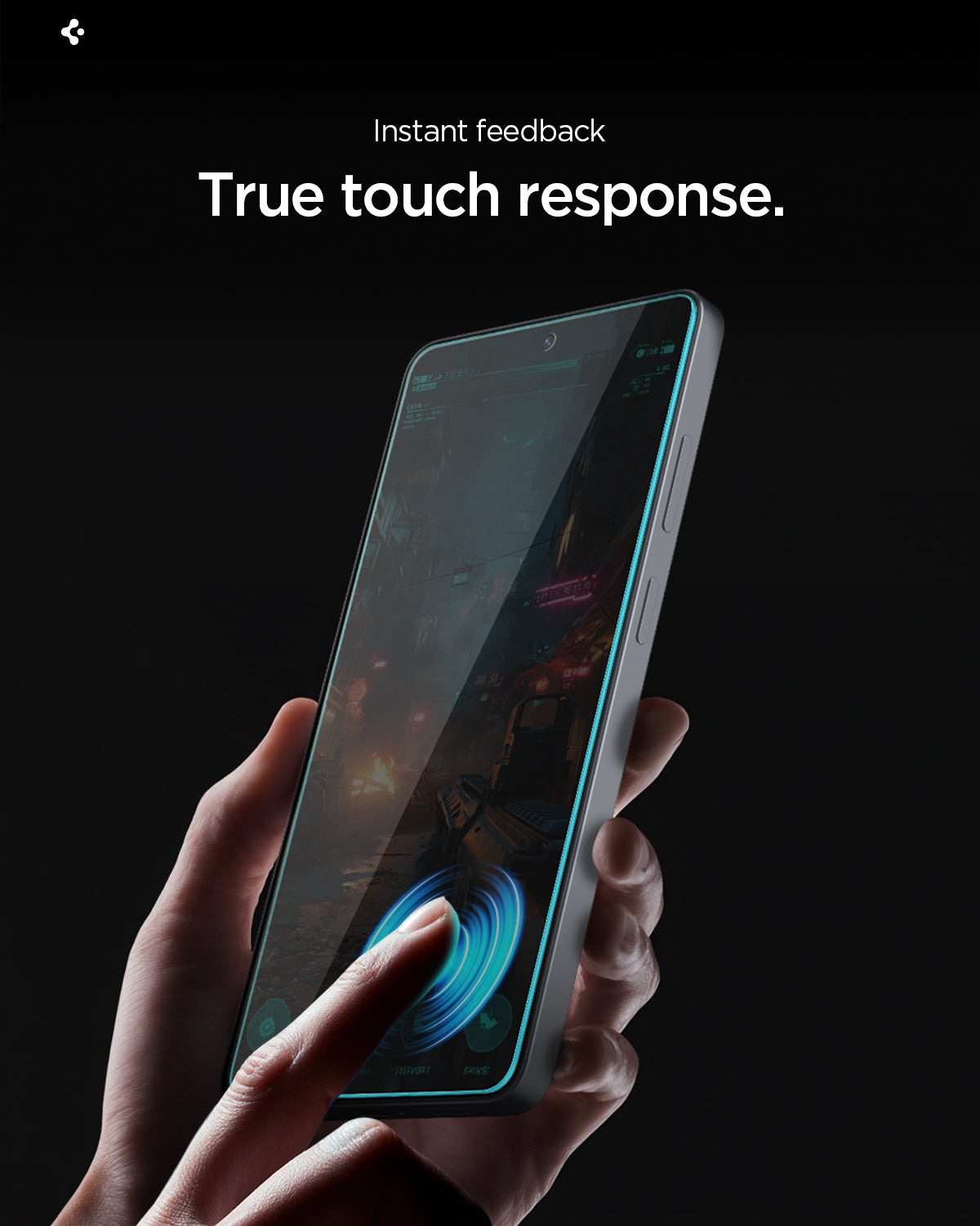 AGL11081 - Galaxy S26 Plus GLAS.tR EZ Fit Pro | Privacy showing true touch response and instant feedback