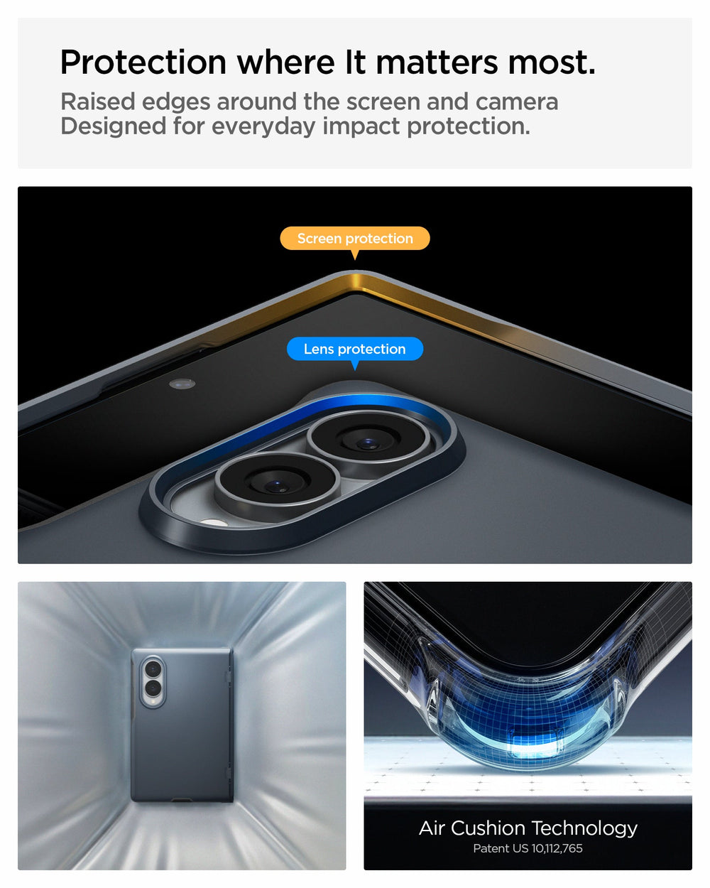 ACS11558 - Galaxy Z Fold 8 Slim Armor Pro (Mag Fit) Metal Slate showing the 