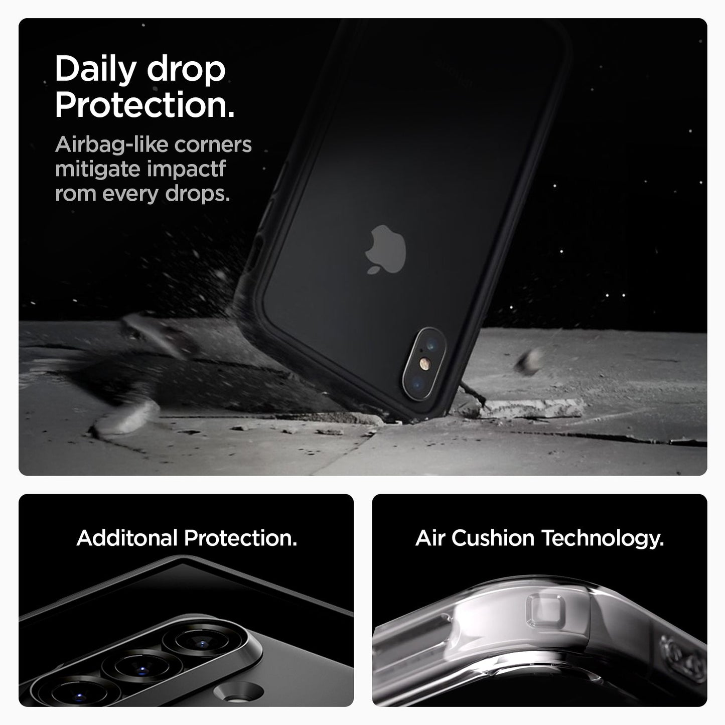 ACS09551 - Galaxy Z Fold 7 - Slim Armor Pro (MagFit) in black extreme protection. Impact foam disperses shock for superior protection. Air cushion technology.