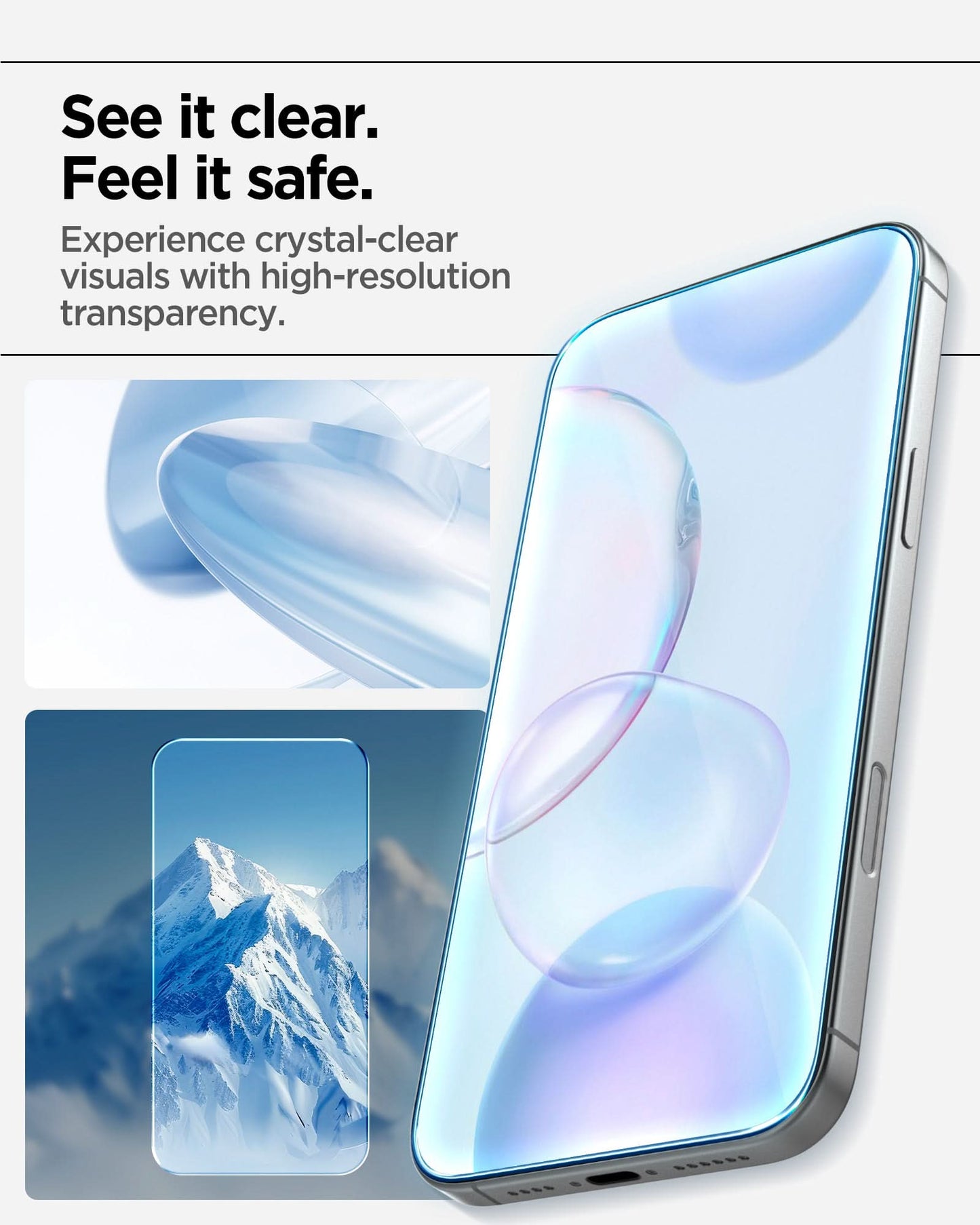 AGL11322- iPhone 17 Pro Max - Glas.tR AlignMaster S showing see it clear feel it safe.