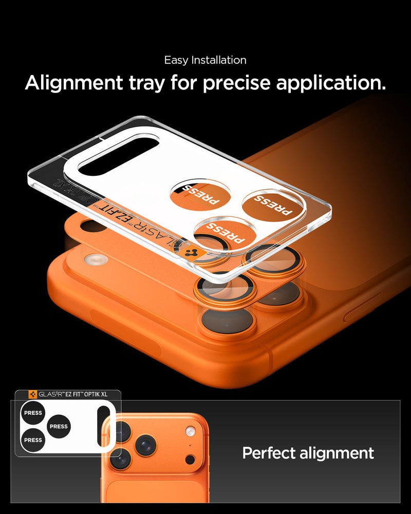 iPhone 17 Series Optik Pro XL EZ Fit Lens Protector – Spigen