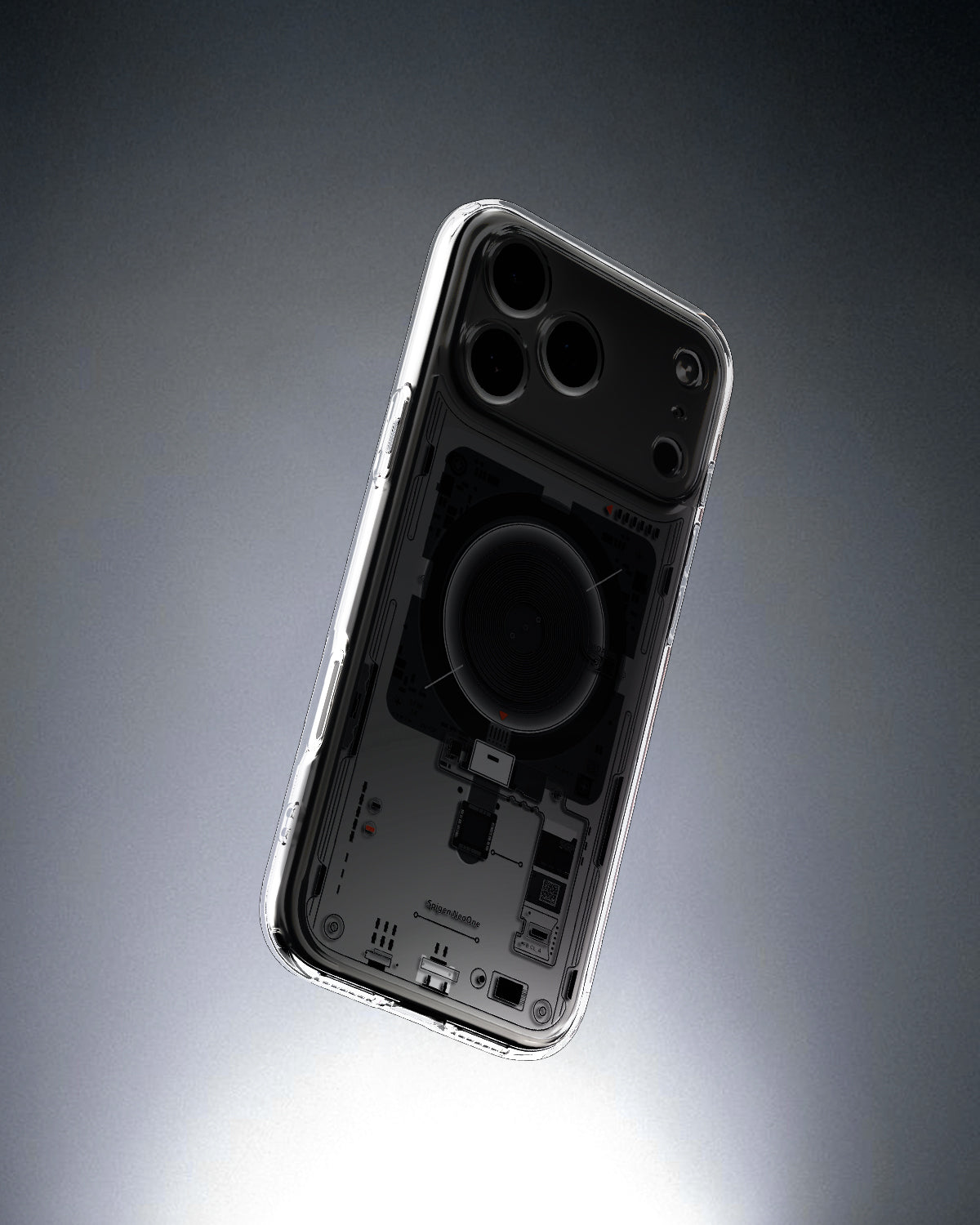 ACS10043 - iPhone 17 Pro Max Ultra Hybrid Neo One (MagFit) showing back of the case