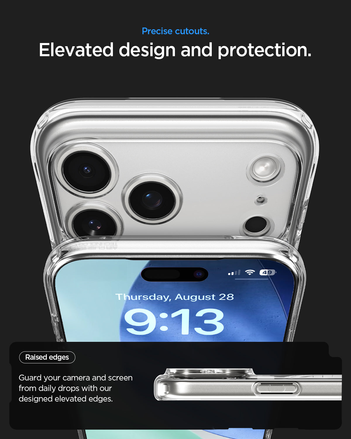 ACS10043 - iPhone 17 Pro Max Ultra Hybrid Neo One (MagFit) showing precise cutouts. Elevated design and protection.