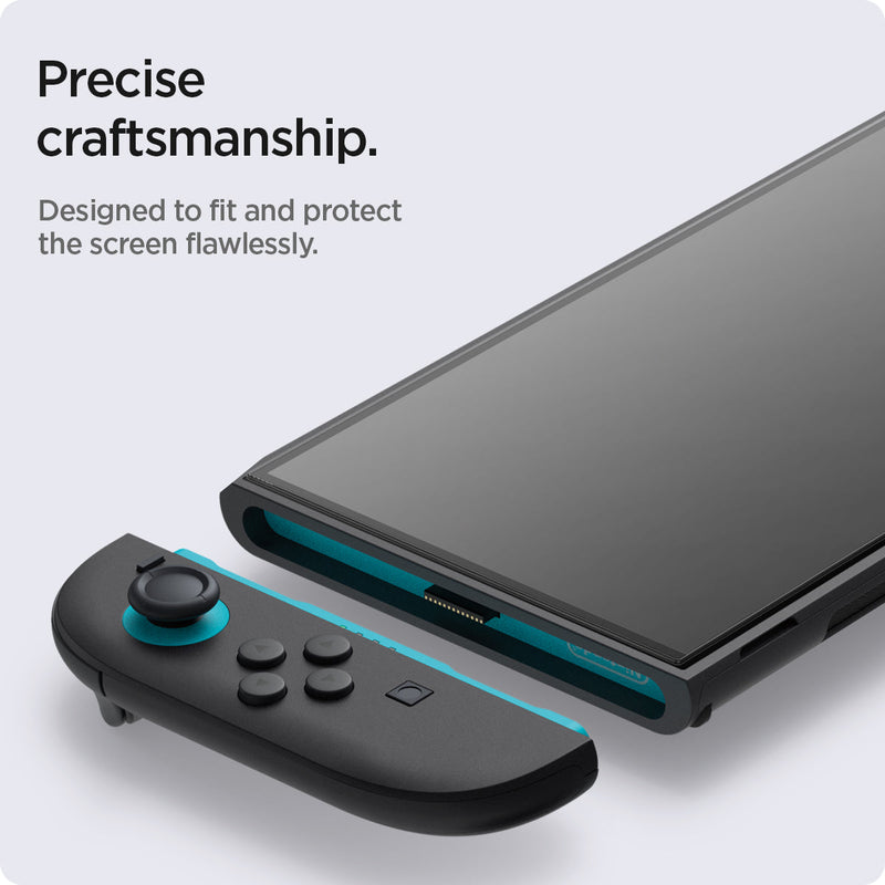 AGL10156 - Nintendo Switch 2 GLAS.tR EZ Fit in Clear showing the precise craftsmanship. Designed to fit and protect the screen flawlessly