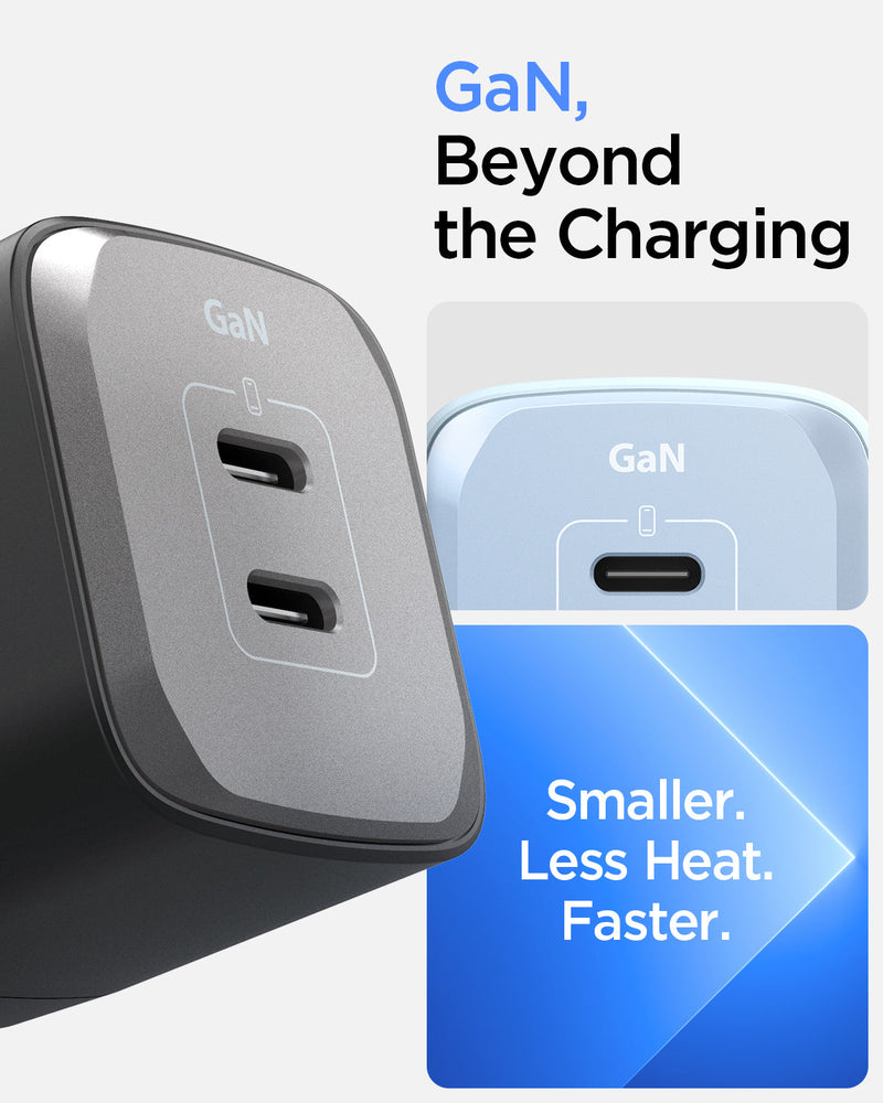 ACH05142 - ArcStation™ Pro GaN 352 Dual USB-C Wall Charger PE2202 showing the GaN technology, beyond the charging. Smaller, less heat and faster.