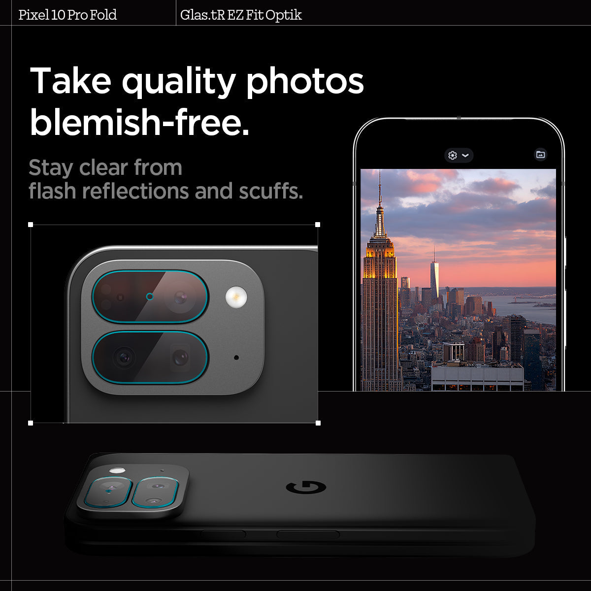 AGL09664 - GajPFD Optik EZ Fit Lens Protector stay clear from flash reflections and scuffs. take quality photos blemish free.