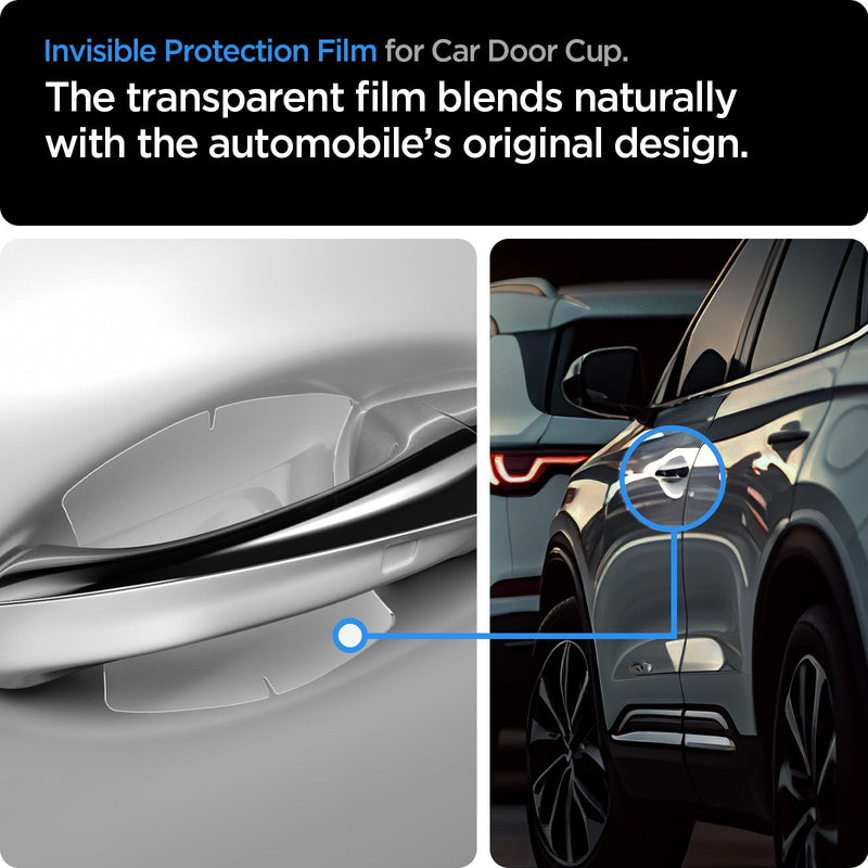 AFL06982 - Universal Platinum Shield Car Door showing the invisible protection film for car door cup. The transparent film blends naturally with the automobile's original design