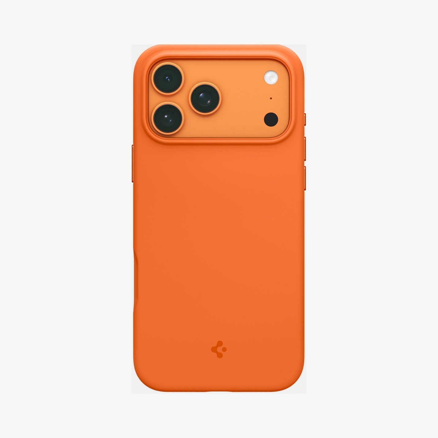 ACS11378 - iPhone 17 Pro Max Silicone Fit (Mag Fit) in Cosmic Orange showing the back