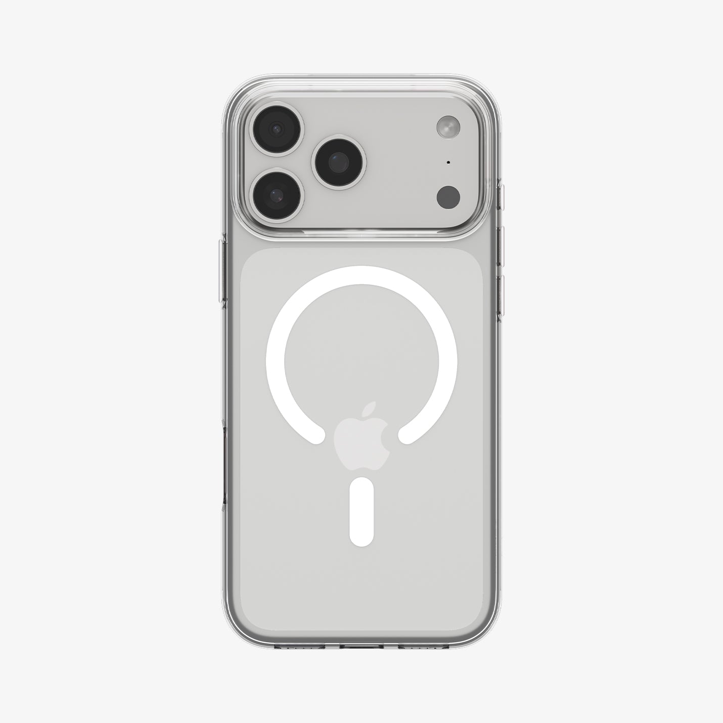 ACS09598 - iPhone 17 Pro Max Crystal Flex (MagFit) in Clear White showing the back