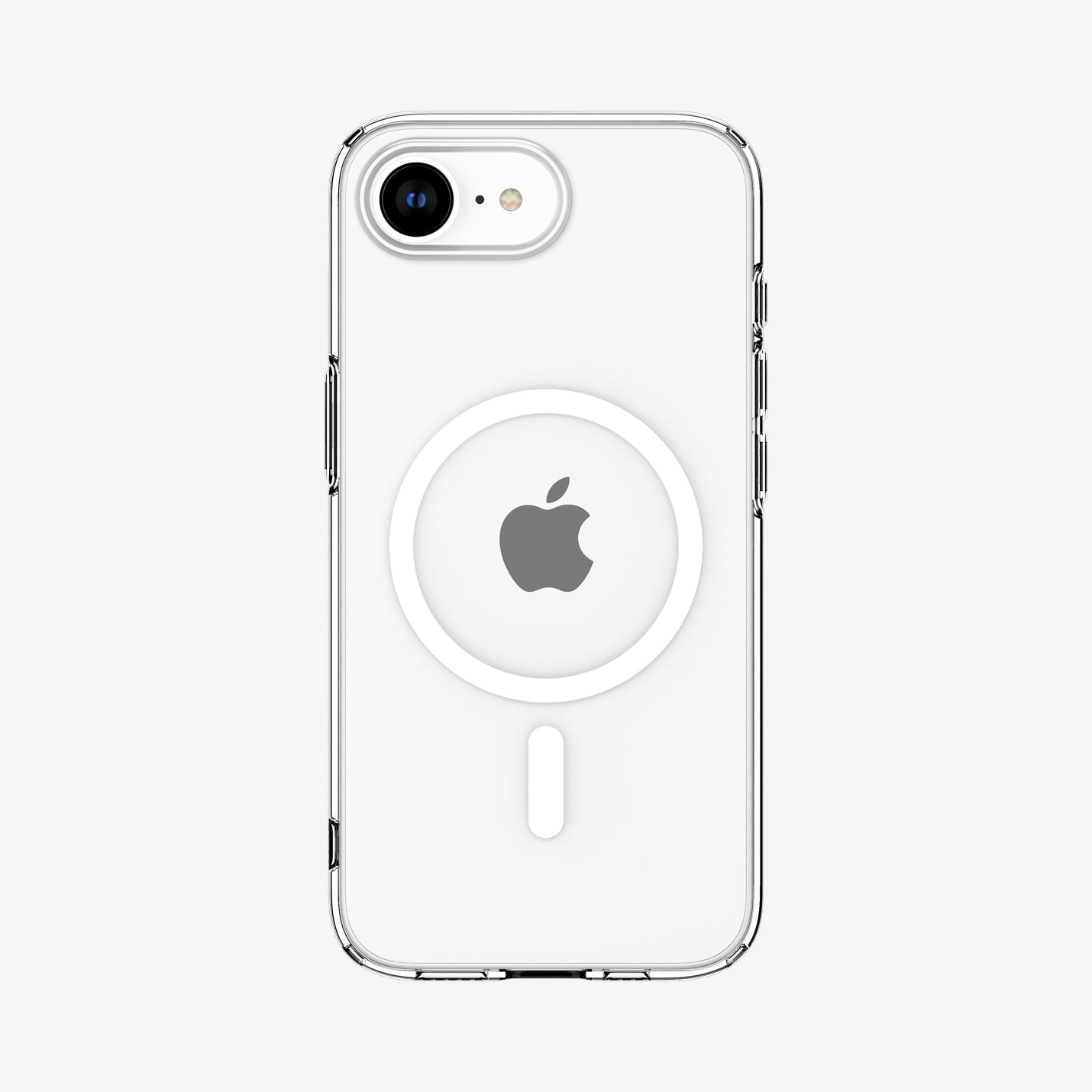 ACS09127 - iPhone 17e Case Crystal Flex (MagFit) in Clear White showing the back