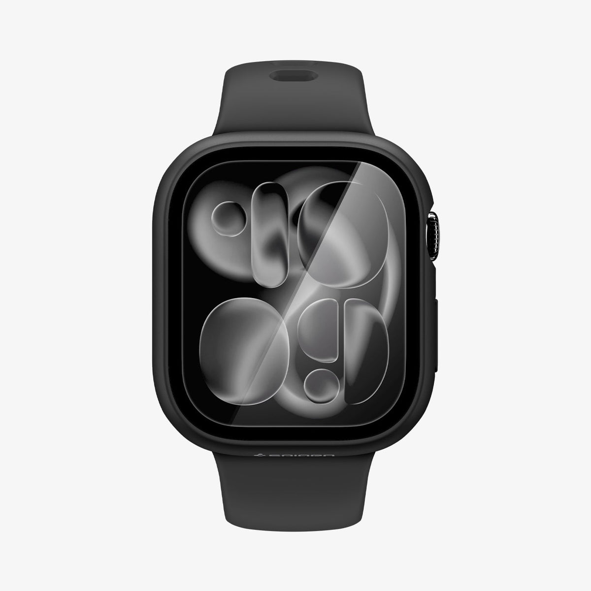 ACS11409 - Apple Watch Series - Thin Fit 360 | Waterproof Ring Apple Watch 10/11 (46mm) in Black showing front