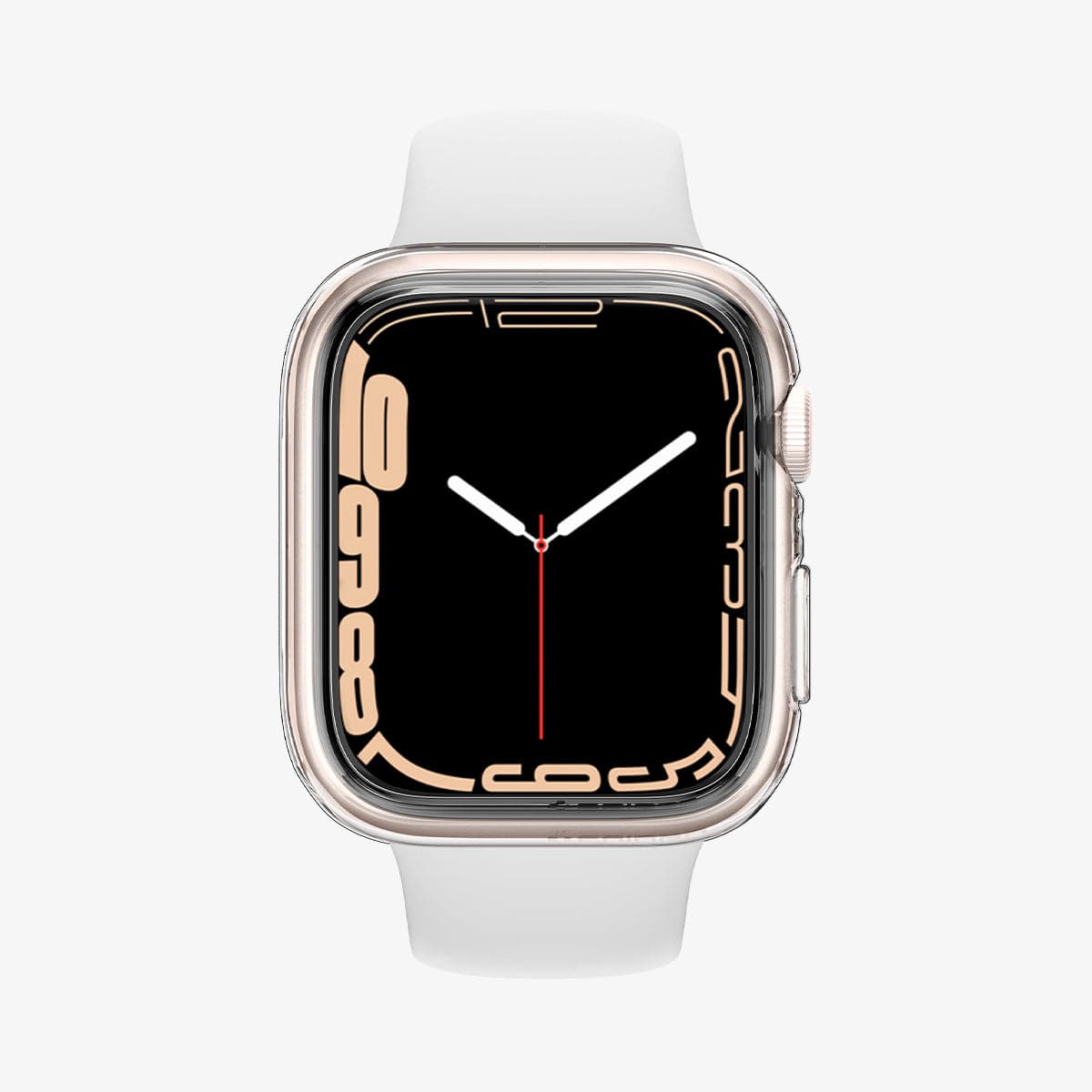 ACS04196 - Apple Watch Series (Apple Watch (45mm)) Case Liquid Crystal in crystal clear showing the front