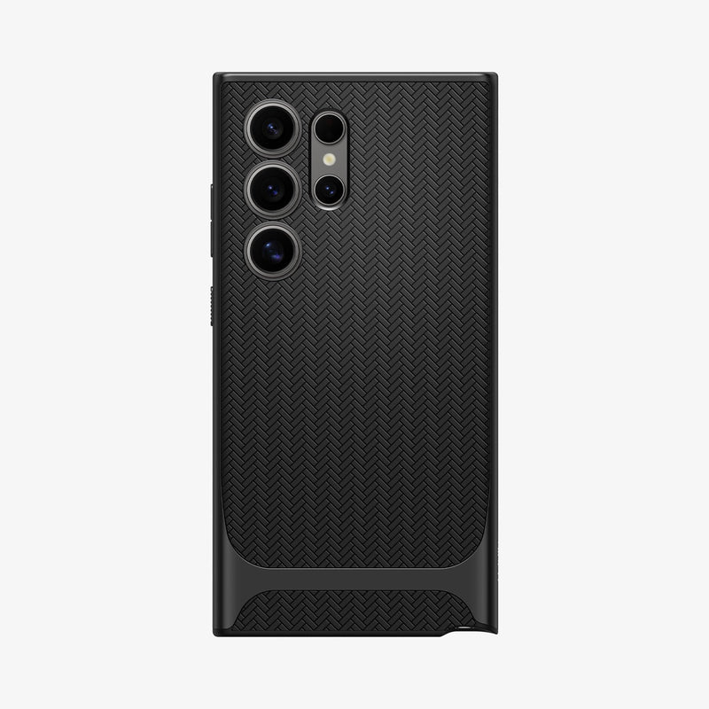 ACS07304 - Galaxy S24 Ultra Case Neo Hybrid in Black showing the back