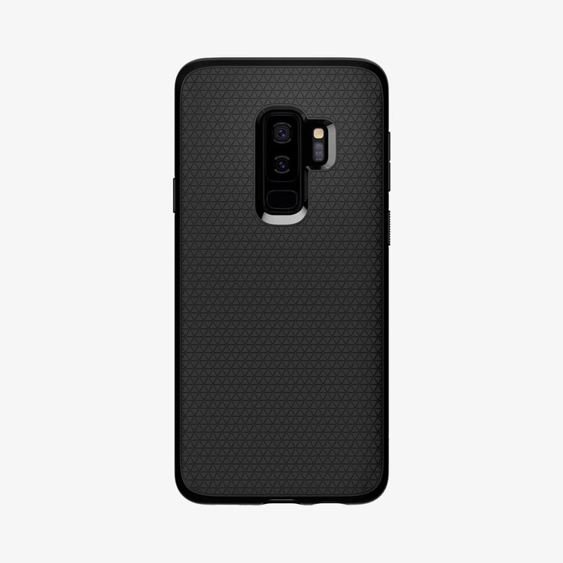 593CS22920 - Galaxy S9 Plus Liquid Air Case in matte black showing the back