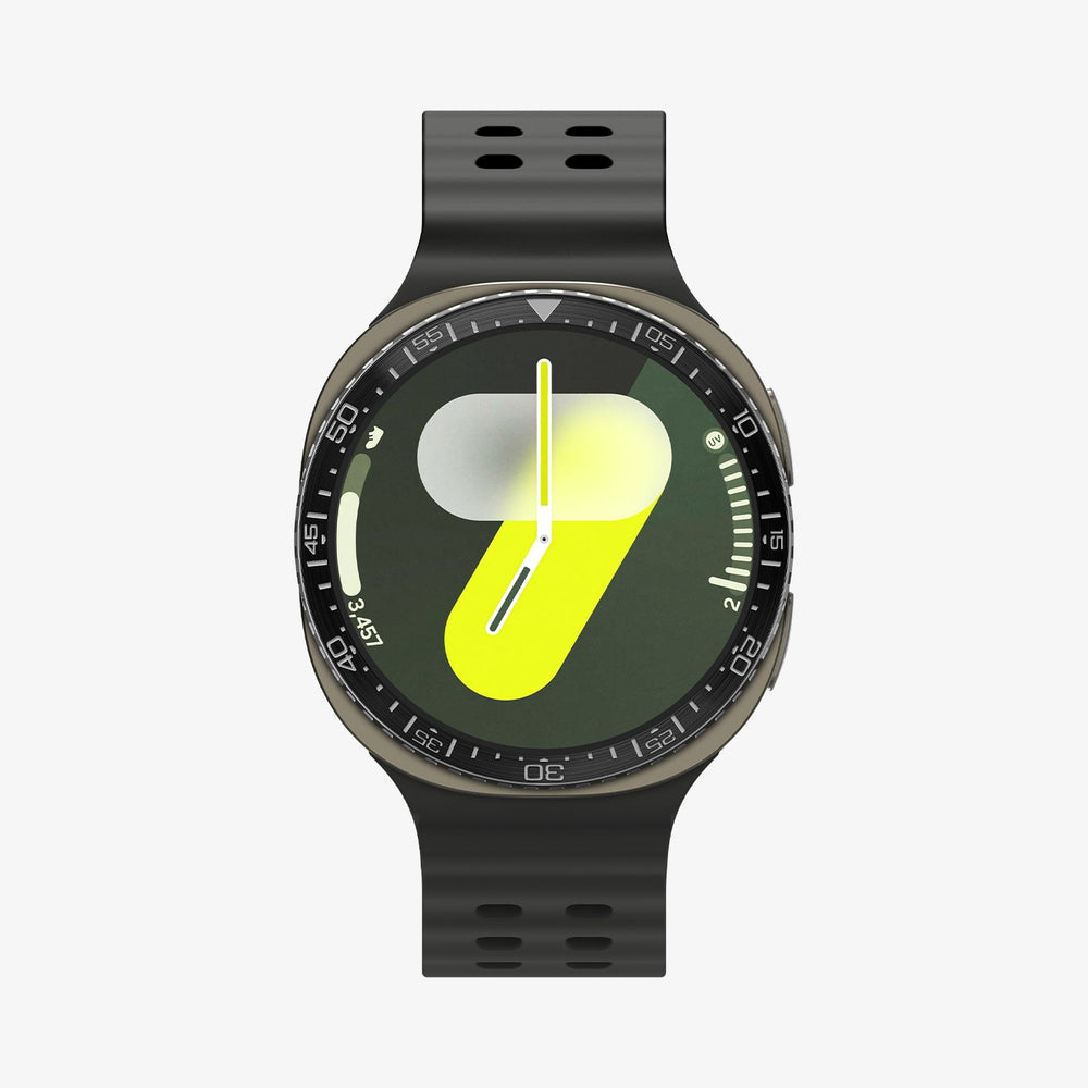 ACS10008 - Galaxy Watch 9 Bezel Tune in black showing the front