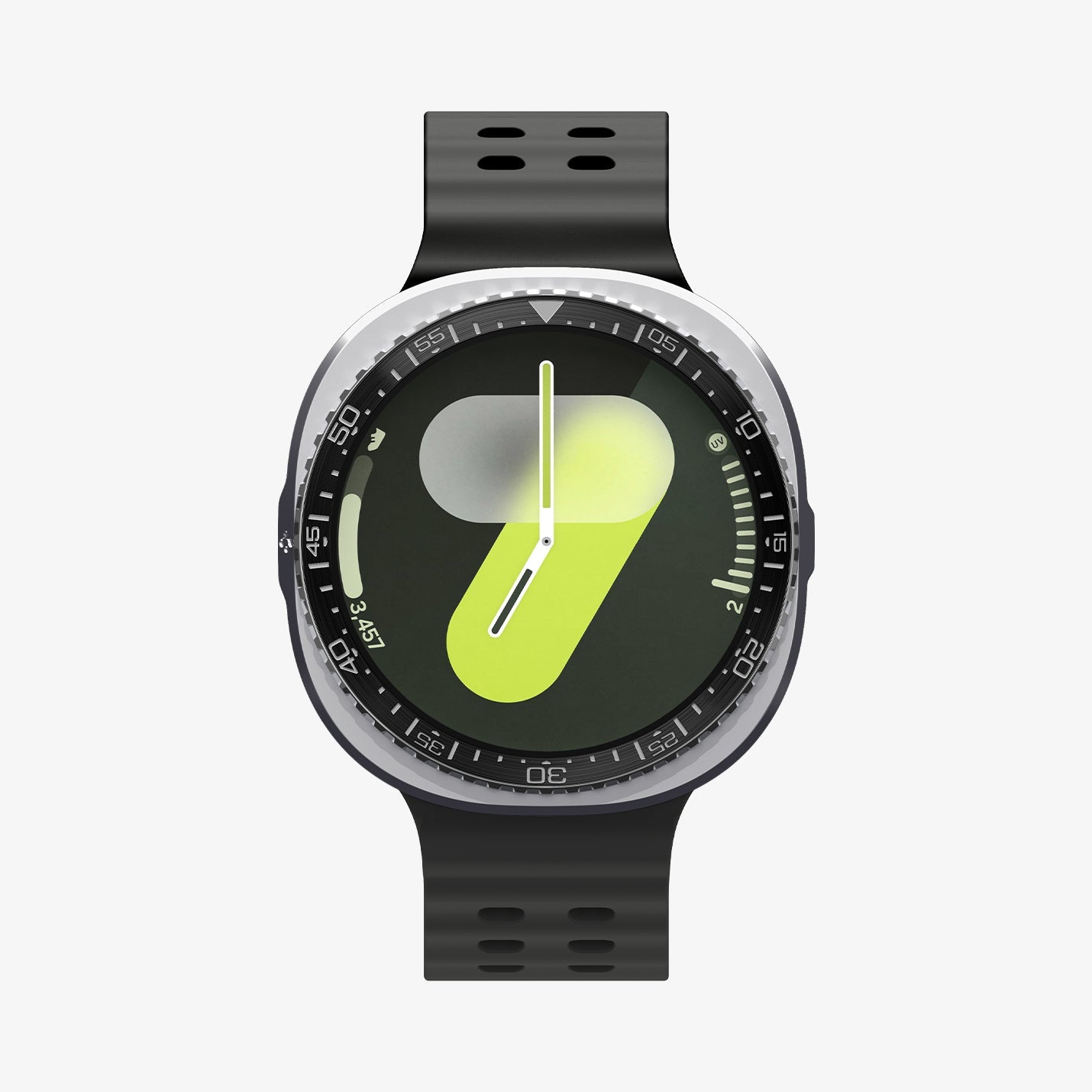 ACS10010 - Galaxy Watch 9 Bezel Tune Pro in black showing the front