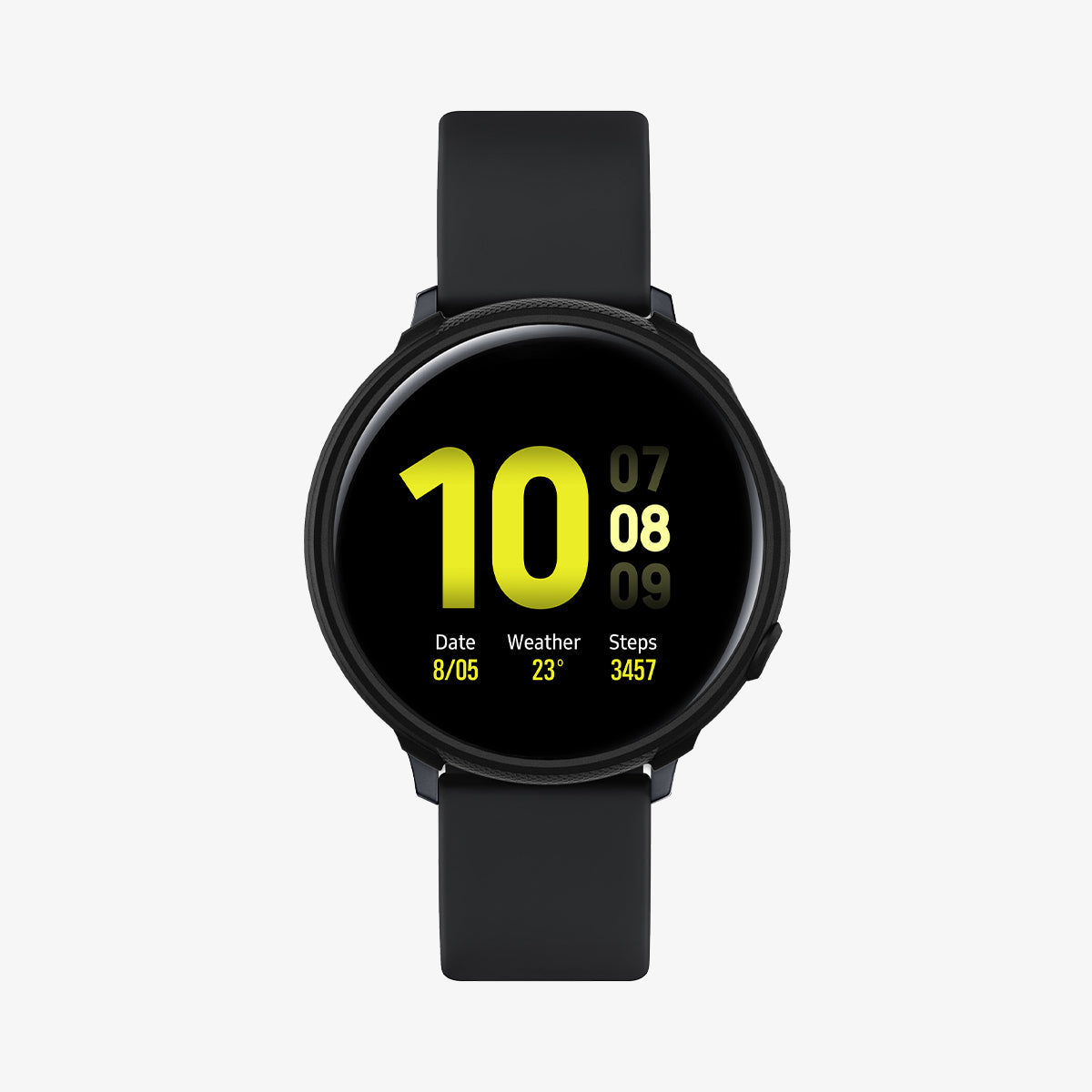ACS00217 - Galaxy Watch Active 2 (44mm) Case Liquid Air in black showing the front