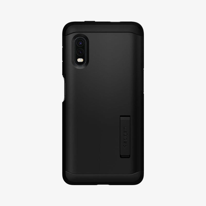 ACS01071 - Galaxy XCover Pro Tough Armor Case in black showing the back