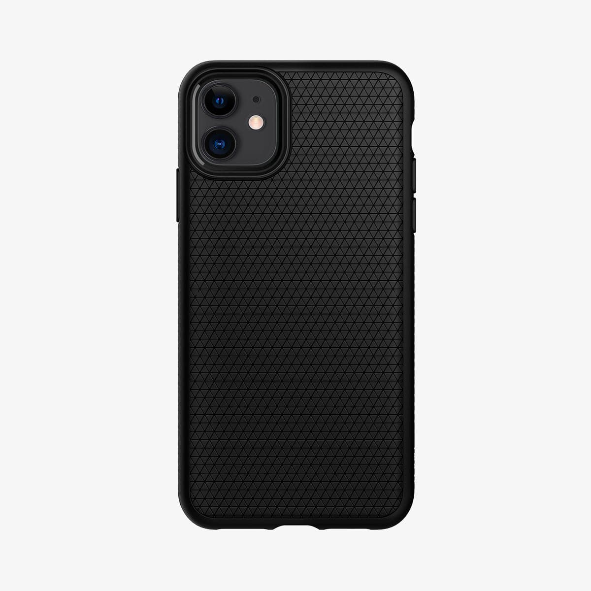 076CS27184 - iPhone 11 Case Liquid Air in matte black showing the back