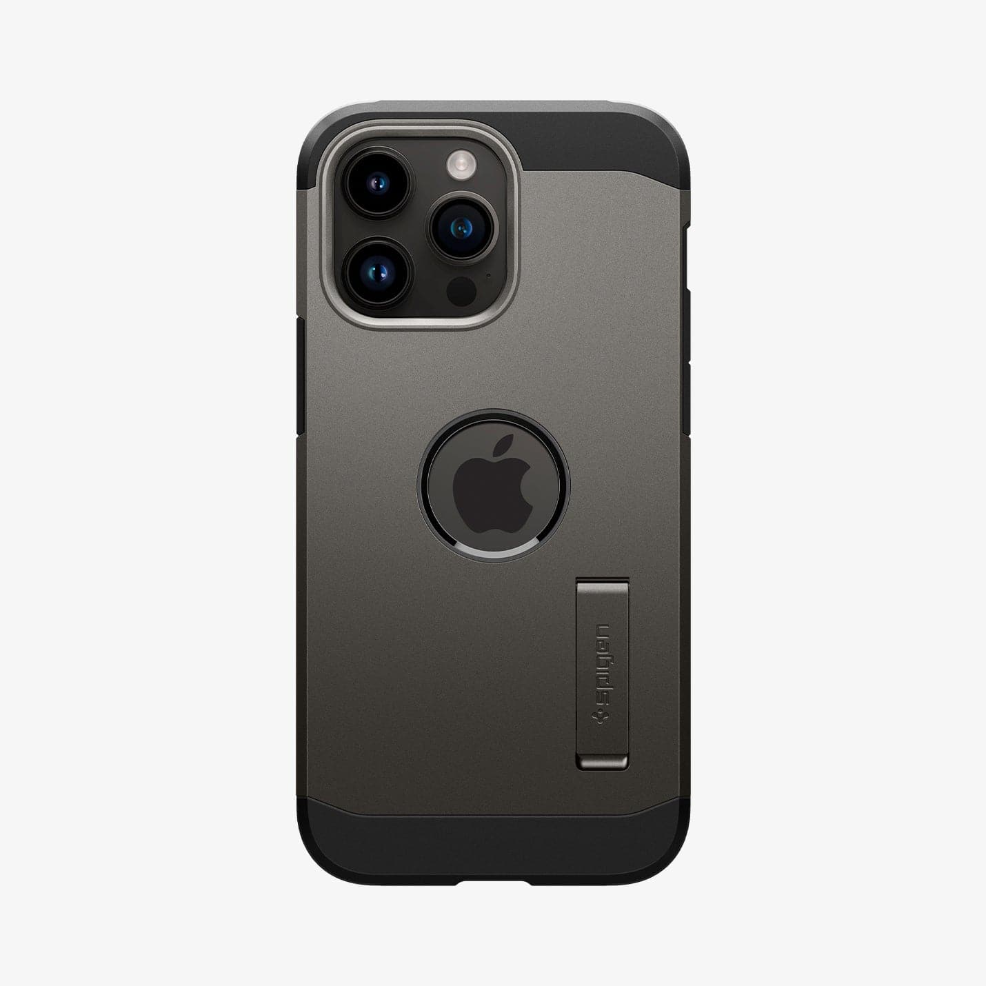 ACS04839 - iPhone 14 Pro Max Case Tough Armor (MagFit) in gunmetal showing the back