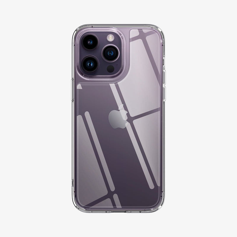 ACS04974 - iPhone 14 Pro Case Quartz Hybrid in crystal clear showing the back